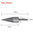 thumbnail image 4 of Log Wood Splitting Electric Hammer Drill Bit Splitter Cone Firewood Split, 4 of 7