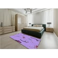thumbnail image 5 of Ahgly Company Machine Washable Indoor Rectangle Transitional Bright Lilac Purple Area Rugs, 7' x 9', 5 of 7