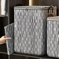 thumbnail image 4 of Large Capacity Foldable Clothes Quilt Storage Bag, Japanese Style Portable Storage Basket, Waterproof Fabric Storage Box For Moving Home Wardrobe Organization, 17.72*15.75*17.72in, 4 of 5