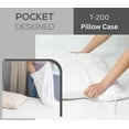 thumbnail image 6 of GOLD TEXTILES Bulk Pack of 24 Polycotton Queen Size Pillowcases, White T200-21"x36" (Fits up-to 20" X32" Pillow)- Ideal for use in Hotels,Hospitals, School Projects and More (24, Queen), 6 of 6