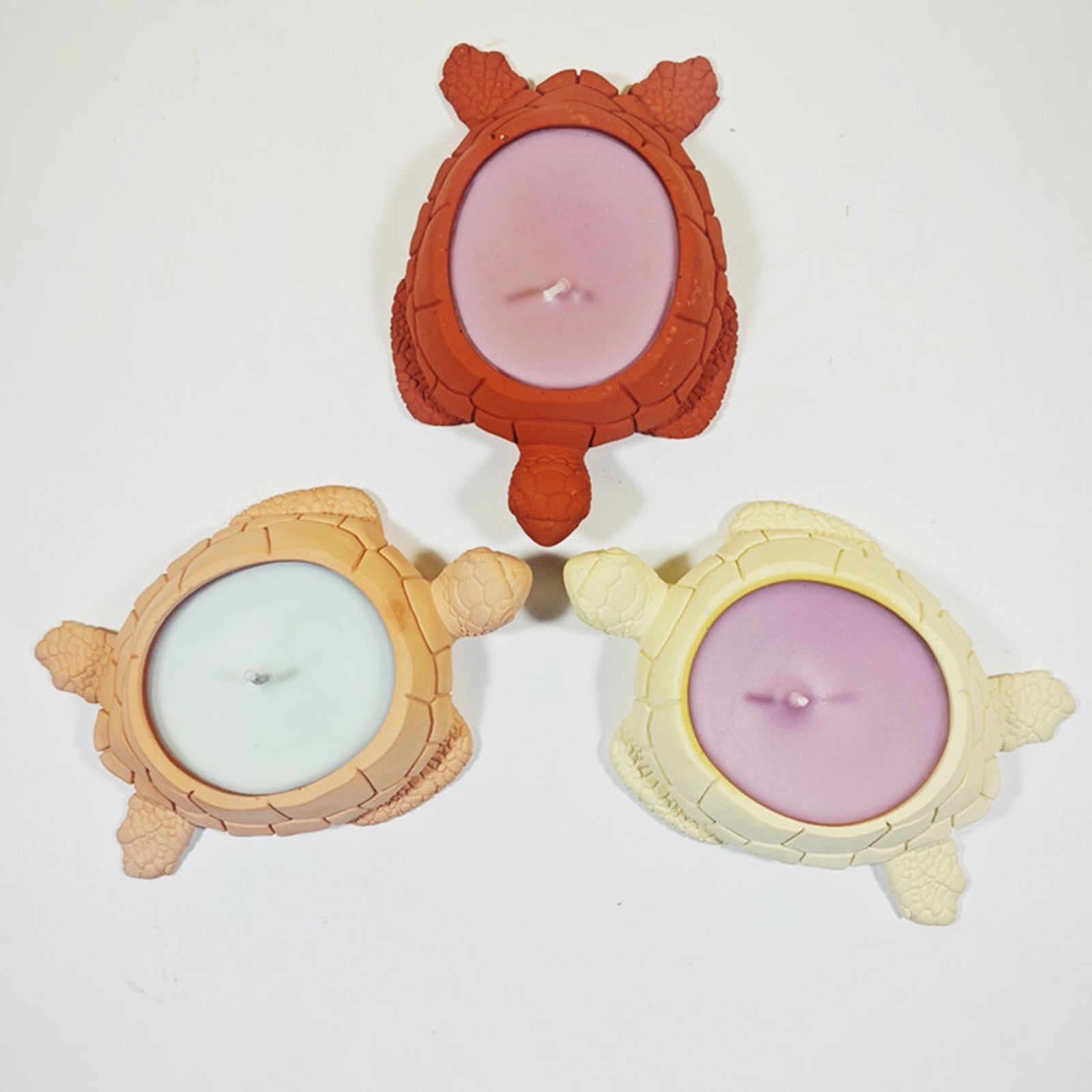 Tortoise Candle Cup Resin Moulds Succulents Planter Silicone Molds for Home Decoration, Epoxy Resin, Cement Clay Mould