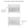 thumbnail image 4 of BreathableBaby 2-in-1 Breathable Mesh Mini Crib with Mattress, White, Greenguard Gold Certified, 4 of 6