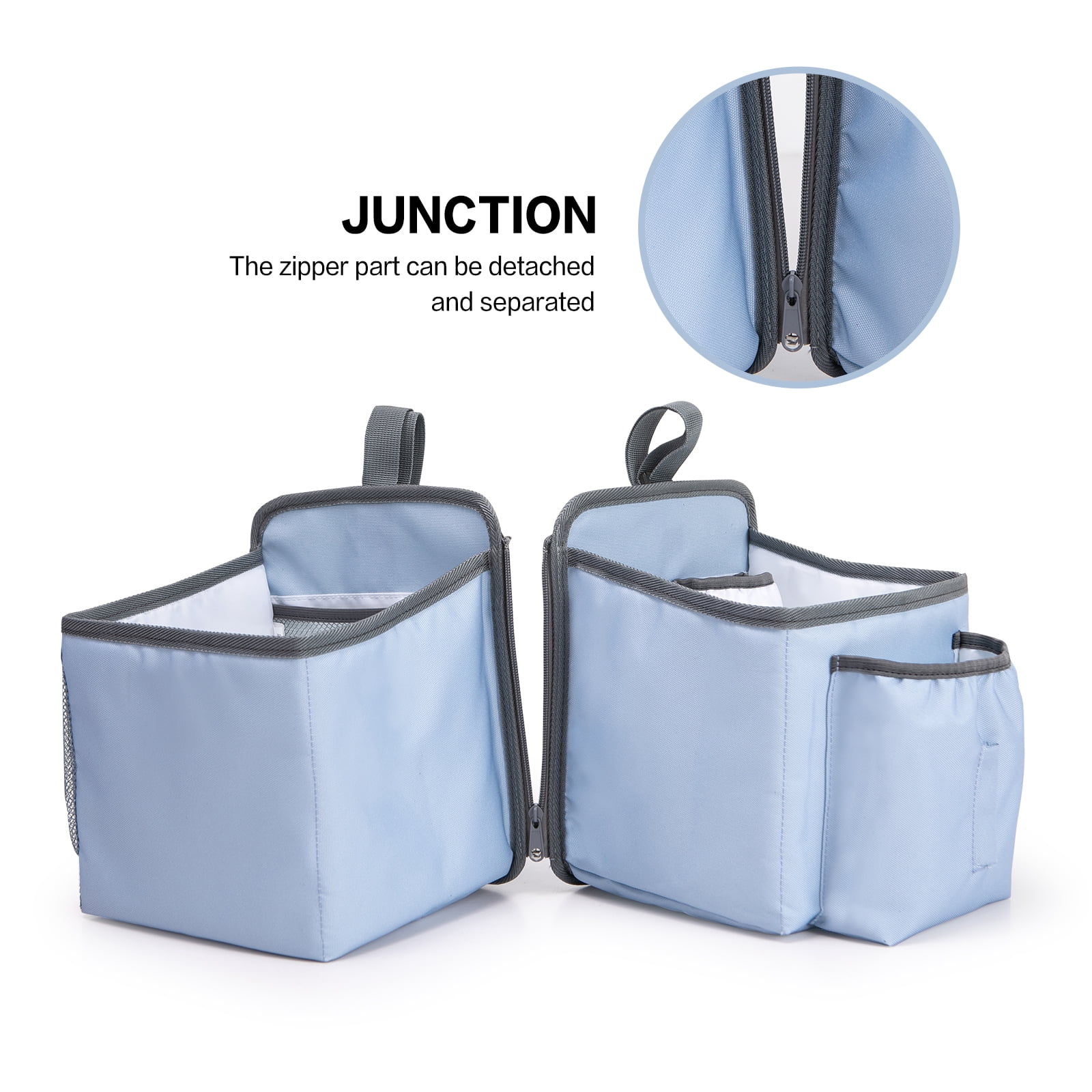 Baby Stroller Organizer Bag Bedside Caddy Diaper Storage Bin Hanging Storage Bag for Baby Bed/Baby Cart