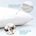 thumbnail image 4 of DREAMUS Natural Talalay Latex Bed Pillow King Size High Loft Soft, 4 of 9