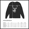 thumbnail image 7 of Deer Portrait Long Sleeve T-shirt Monochrome Buck Head Nature Whitetail Wildlife Antlers Forest Rustic Hunt Trophy, 7 of 7