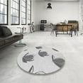 thumbnail image 4 of Ahgly Company Machine Washable Indoor Rectangle Transitional Platinum Gray Area Rugs, 5' x 7', 4 of 7