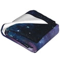 thumbnail image 2 of Salouo Planets Stars And Galaxies1 Print Bed Blankets,Flannel Blanket Comfortable Air Conditioning Blanket Lightweight Blanket for Sofa Bed Travel & Couch -50"x40", 2 of 8
