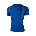 thumbnail image 6 of Men's Plus Size Compression Shirts Short Sleeve Workout T Shirt Cool Dry Athletic Undershirts Gym Yoga Base Layers Running Tops Size 3XL Blue, 6 of 6