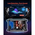 thumbnail image 3 of KFFKFF 4-Channel Car Audio Amplifier, 2-Ohm Stable, Bridgeable Class D Full Range Amp, Max Output: 4 x 120W at 4 Ohms / 4 x 200W at 2 Ohms, Suitable for Cars, SUVs, Trucks, and Off-Road Vehicles, 3 of 9