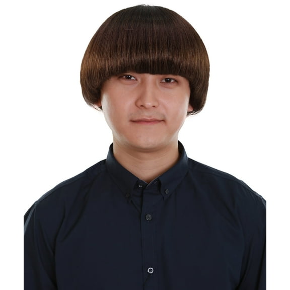 HPO Unisex Teenage Movie Short Wig | Brown TV/Movie Wigs | Premium Breathable Capless Cap