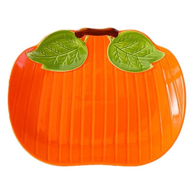 MVRLSH Clearance! Creative Shaped Ceramic Dinner Plate And Dessert Plate For Kitchen Pumpkin