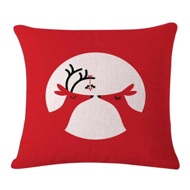 Almohada Cama Sófa Coches Cuadrado con Colores Impresión Noel Navidad 7 perfecl Funda de almohada