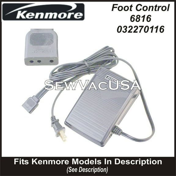 KENMORE Foot Control Part Number 6816 Fits Kenmore 148, 158 & 385 See Description For Model List