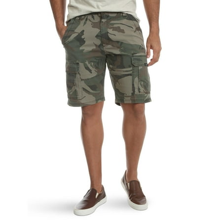 wrangler men's cargo shorts with elastic waist