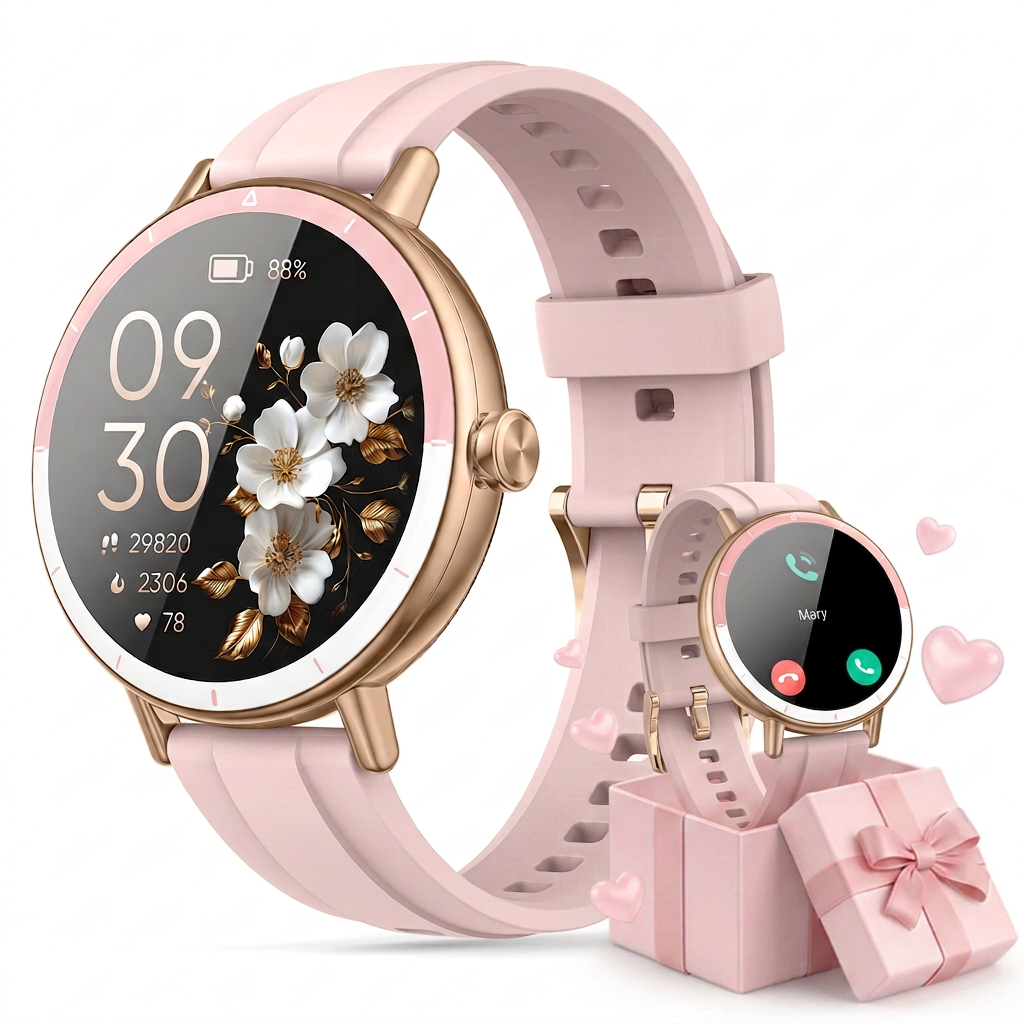 Cillso 1.27" HD Smart Watch for Women with Bluetooth Calling