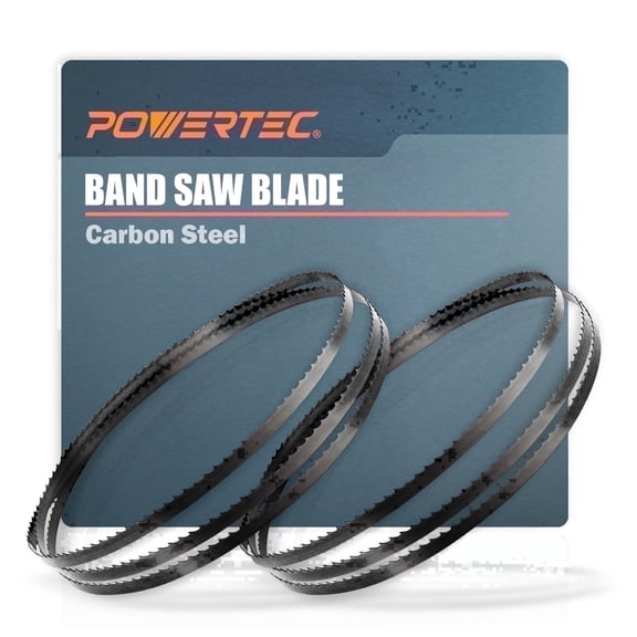 POWERTEC 2PK 80 Inch Bandsaw Blades, 1/4" x 6 TPI Band Saw Blades for Sears Craftsman 12" Band Saw for Woodworking (13191-P2)