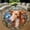 Borzoi, variant on Circle Area Rug, Space Shuttle Washable Non-Slip Floor Carpet, Soft Rug for Living Room Bedroom Decor 24 Inch