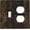 Distressed Dark Rustic Oak Wood Plank Pattern, variant on Blue Moroccan Portuguese Ceramic Tile Outlet Covers Wall Plate Decorative Light Switch Cover Plate Standard Size Outlet Cover 1 Gang Wall Plates Plug Covers Switch Plates For Bathroom