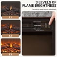 thumbnail image 4 of UHOMEPRO Fireplace TV Stand for TVs up to 75", White Large Entertainment Center with 23" Electric Fireplace for Living Room, 70" Modern TV Stand with 2-Door Storage, 4 of 11