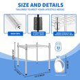 thumbnail image 2 of LNJBABAO Heavy Duty Shelving Unit, Kitchen Shelf Wire Metal 1-Tier Shelf, Organiser Kitchen Countertop Storage Shelf Tabletop Metal Shelf 15" W x 13.8" D x 15" H Chrome, 2 of 7
