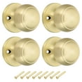 thumbnail image 1 of 4 Pcs Poignées de Porte Factices Rondes Boutons de Porte en Acier Inoxydable Bouton Latéral Sans Rotation Or, 1 of 7