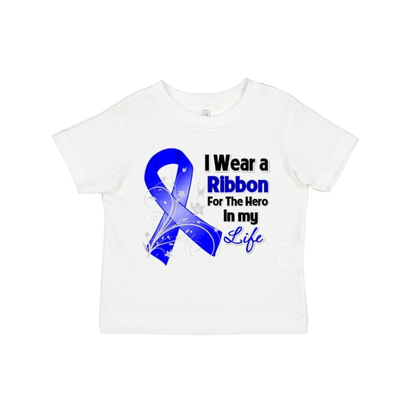 Inktastic Colon Cancer Ribbon Hero in My Life Boys or Girls Toddler T-Shirt