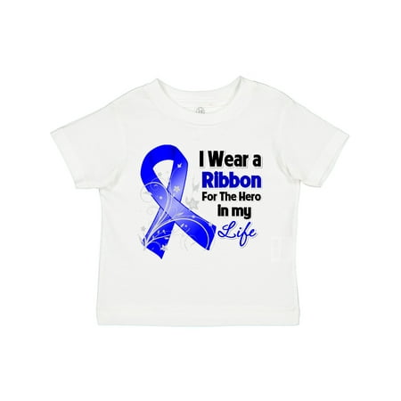 

Inktastic Colon Cancer Ribbon Hero in My Life Gift Toddler Boy or Toddler Girl T-Shirt