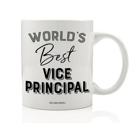 World's Best Vice Principal Coffee Tea Mug Gift Idea Student Leadership Duty Childhood Education School Activity Manager Christmas Holiday Birthday Present 11oz Ceramic Beverage Cup Digibuddha