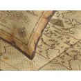 thumbnail image 3 of Ambesonne Island Quilted Bedspread Set 3 Pcs, Old Paper Treasure Map, Queen Size, Beige Brown, 3 of 4