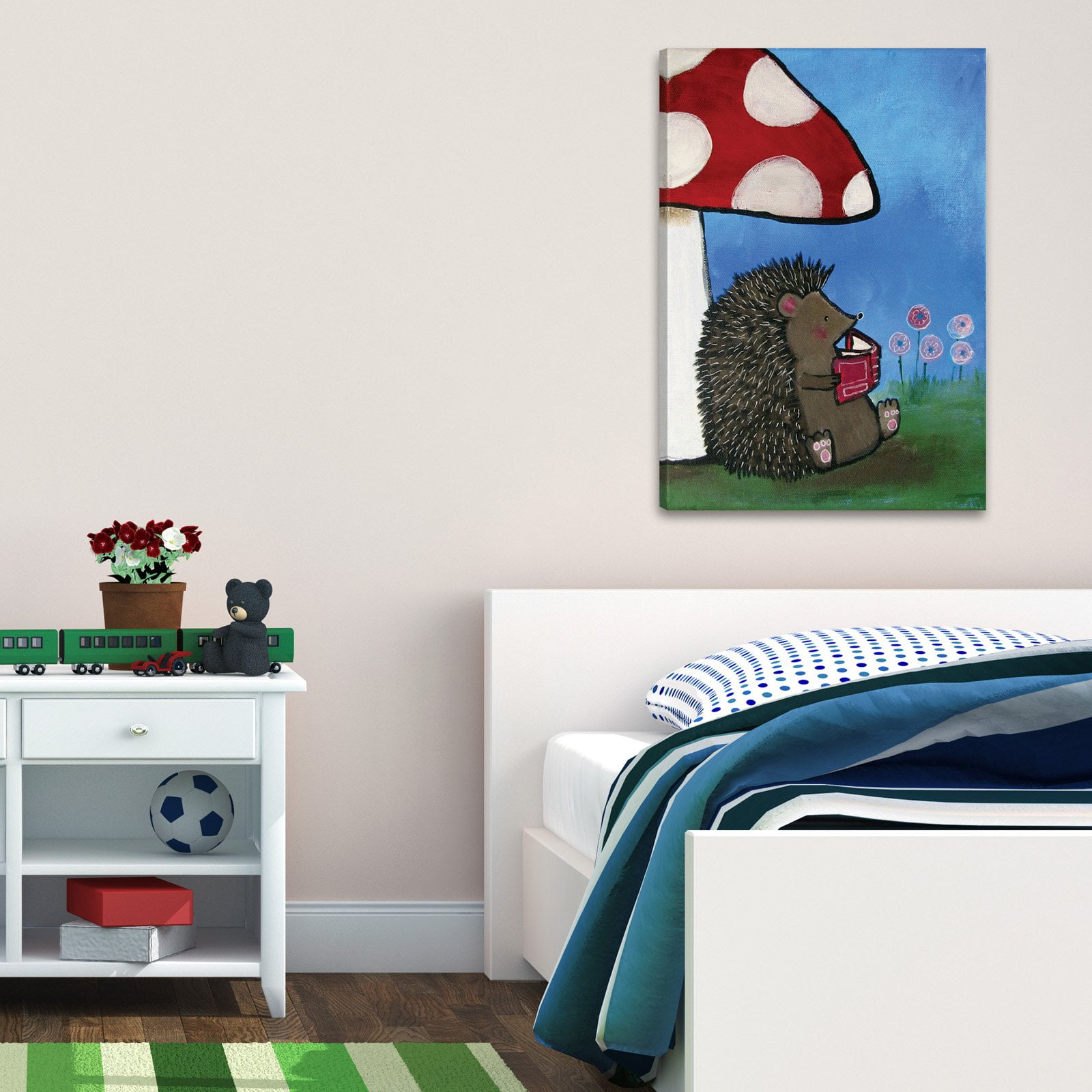 Marmont Hill Reading Porcupine Wall Art