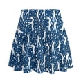 thumbnail image 6 of FUIALDOLG Blue Golf Skirt for Women High Waisted Golf Skort with Pocket Blue Athletic Skirts with Shorts Summer Sport Shorts Pickleball Workout Running Clothing Soft Tennis Skirts,M, 6 of 8