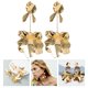 thumbnail image 3 of KAKOWELY 1 par de pendientes de temperamento para mujer, exquisitos pendientes colgantes con forma de flor., 3 of 5
