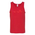 thumbnail image 3 of Dog Heartbeat | Paw Print EKG Lifeline | Veterinarian Vet Tech Dog Lover Mens Tank Top, Red, X-Large, 3 of 5