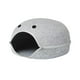 thumbnail image 1 of Nido para gatos semicerrado Yuyangstore refugio cálido para gatos Cueva de los gatos de fieltro Gris claro, 1 of 8
