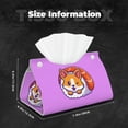 thumbnail image 5 of Rocae Corgi In Sushi Roll Print Long Tissue Box Lid Durable Leather Tissue Box Lid Can Be Used as Modern Home Decoration, 5 of 9