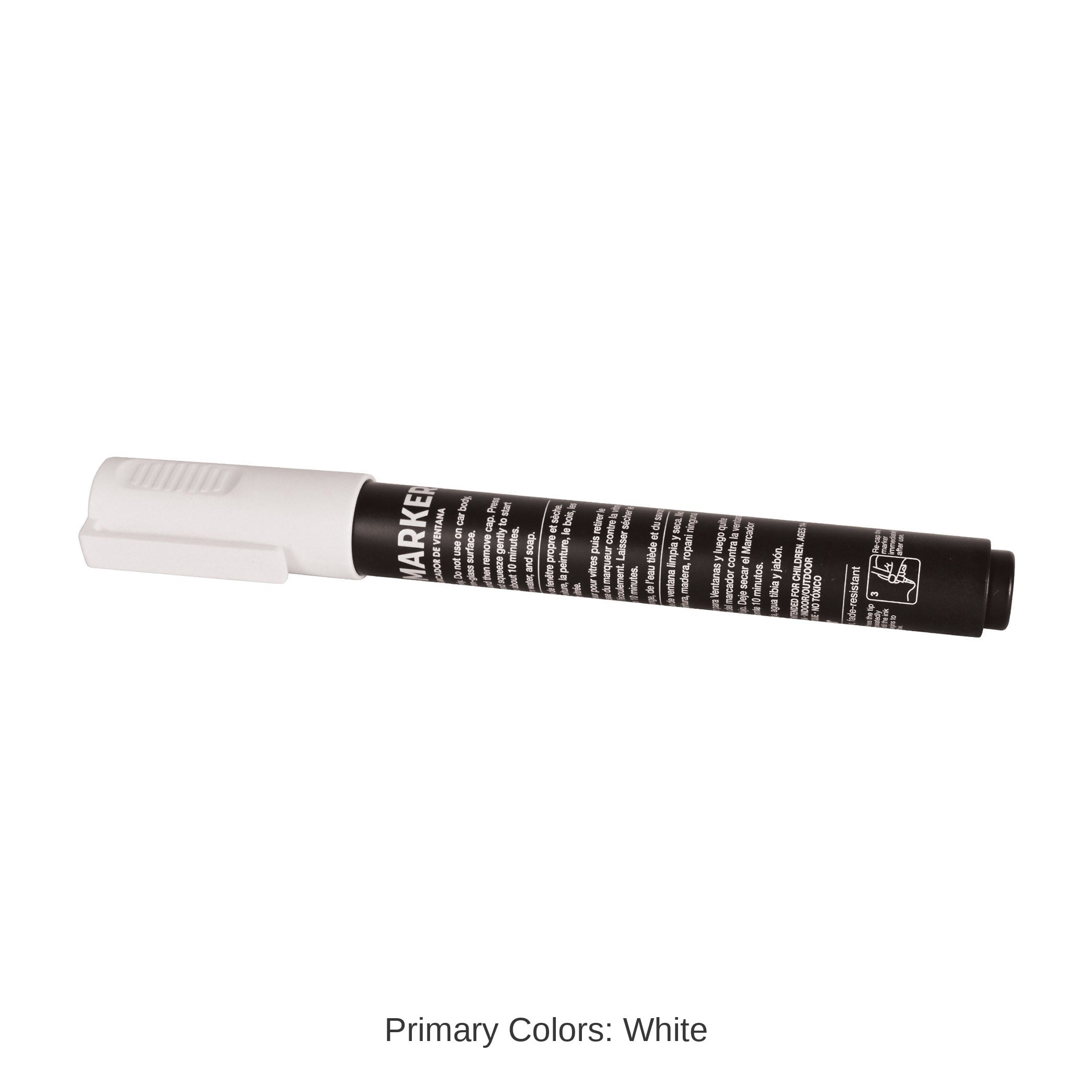 24 Pack Bulk Washable White Window Marker Indoor & Outdoor Use