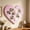 Pink, variant on Heart-shaped Bulletin Board, 16" Decorative Felt Pin Board, Vision Board Cork Board Alternative for Wall, Foldable Photo Board Self-Adhesive Vision Board Mood Board for Home Decor & Display, White