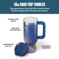 thumbnail image 2 of RTIC Road Trip 30 oz Leak-Resistant Straw Lid Ceramic Lined Tumbler, Snowy Peak, 2 of 7