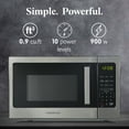 thumbnail image 2 of Farberware 0.9 cu ft Microwave Oven, 900W Countertop Microwave Oven with 8 Auto Cook Settings, Stainless Steel, 2 of 6