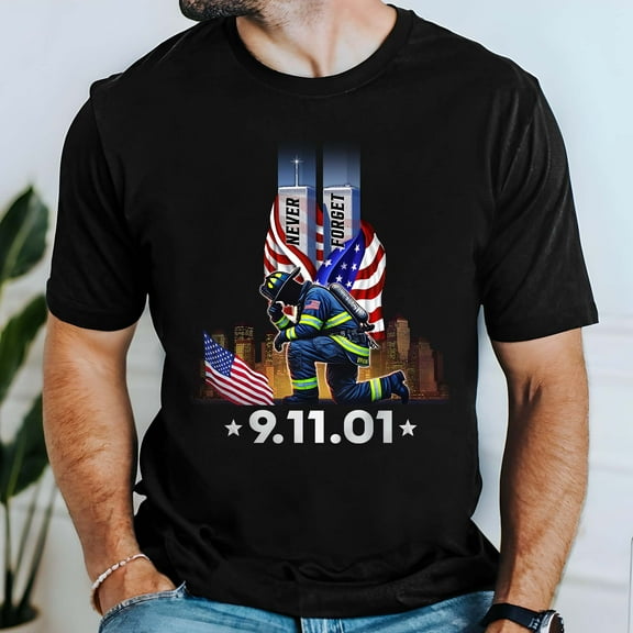FLAGWIX Never Forget September 11 Patriot Day 911 T-Shirt MLN3412TS - Father's Day, Gifts For Men, Husband Gifts, Mens T-shirts, America T-Shirt