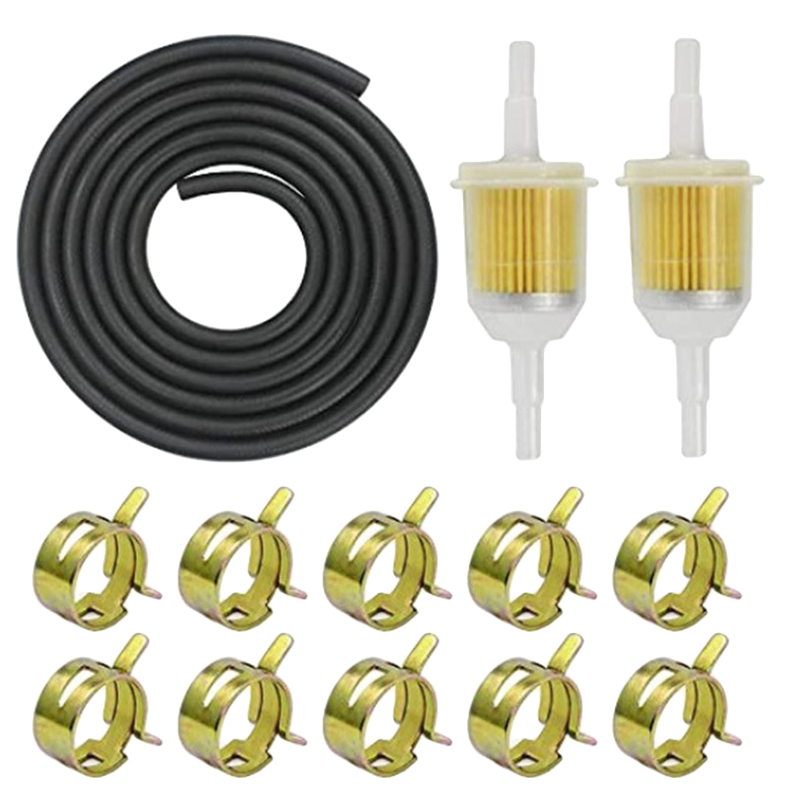 4 Sizes Gas Fuel Line Hose Yellow 16Ft Fuel Tube fits 2 Cycle Small Engine USA