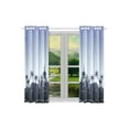 thumbnail image 2 of MKHERT Blue Temple Window Curtain Kitchen Curtains Window Treatments 26x39 inch,Set of 2, 2 of 3