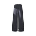 thumbnail image 1 of Wyobmus Pantalon Cargo Uni pour Homme Jambe Grand Bouton Taille Élastique Pantalon de Randonnée Léger Ripstop Résistant à l'Eau Pantalon Utilitaire avec Poches A-Navy, 1 of 6