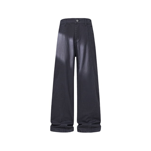 Wyobmus Pantalon Cargo Uni pour Homme Jambe Grand Bouton Taille Élastique Pantalon de Randonnée Léger Ripstop Résistant à l'Eau Pantalon Utilitaire avec Poches A-Navy