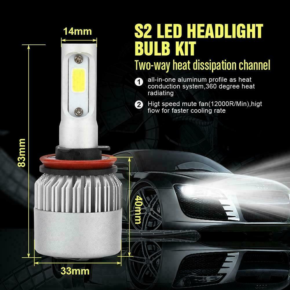 SHENKENUO 6X COB LED Headlight + Fog Light Kit – 6000K White, IP68 – For 2009-2017 Dodge Ram 1500-5500