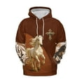 thumbnail image 2 of Lotusprinthandmade Personalized Horse Running Hoodie 3D (Lightweight) S-5XL Multicolor (2XL), Horse Lovers Hoodie 3D, 2 of 5