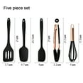 thumbnail image 2 of Juego de utensilios de cocina de silicona de 5 piezas, juego de utensilios de cocina resistentes al calor, utensilios de cocina., 2 of 5