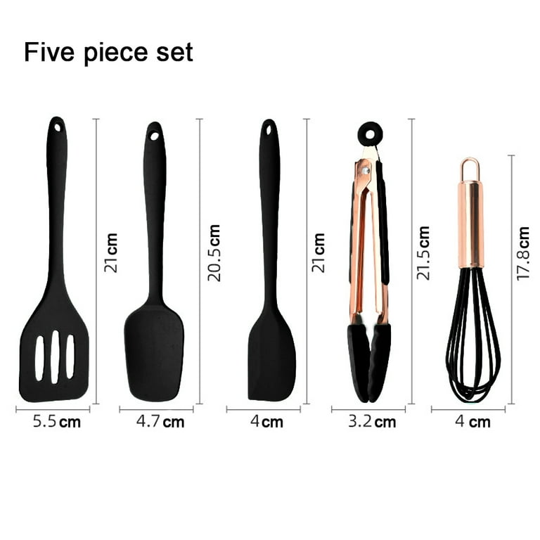 Simona Utensils Set, 5-16 Pcs Silicone Kitchen Cooking Tools, Heat  Stainless Steel Resistant Cookwear Accessories - Lemeya