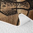 thumbnail image 5 of meiyoeat Rustic Pike Fish Quilt King for Men Boys, Autumn Wood Camo Branches Leaf King Coverlet Set, Brown, 3pcs, 5 of 7