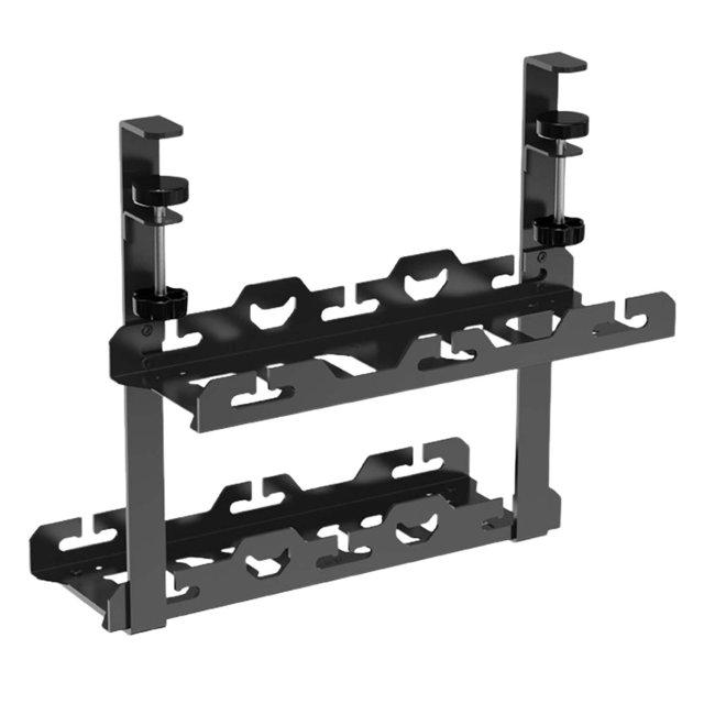 funtasica Under Desk Cable Management Tray No Damage to Desk Cable Tray for Restaurant E